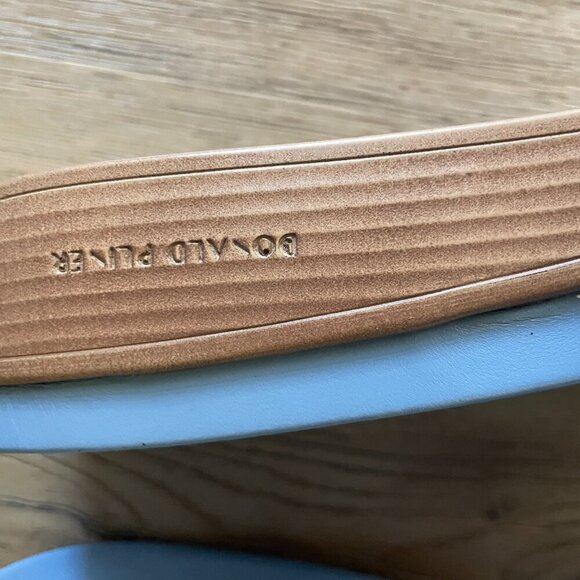 Donald Pliner Women's Fifi Slide Sandals Blue Leather Upper Resort 8.5M - Picture 7 of 9